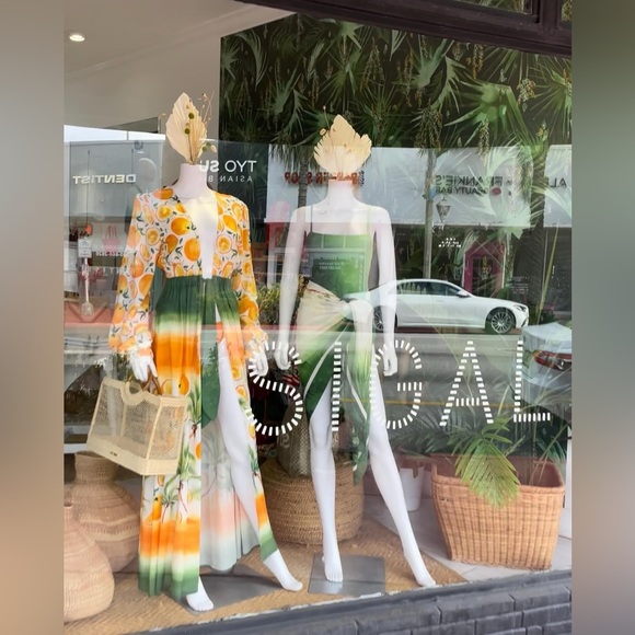 SIGAL Long-Sleeve Tie-Front Cover-Up Dress L - Picture 8 of 16